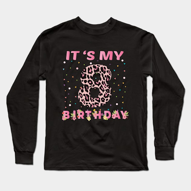 Bday Girl 8th Long Sleeve T-Shirt by othmane4